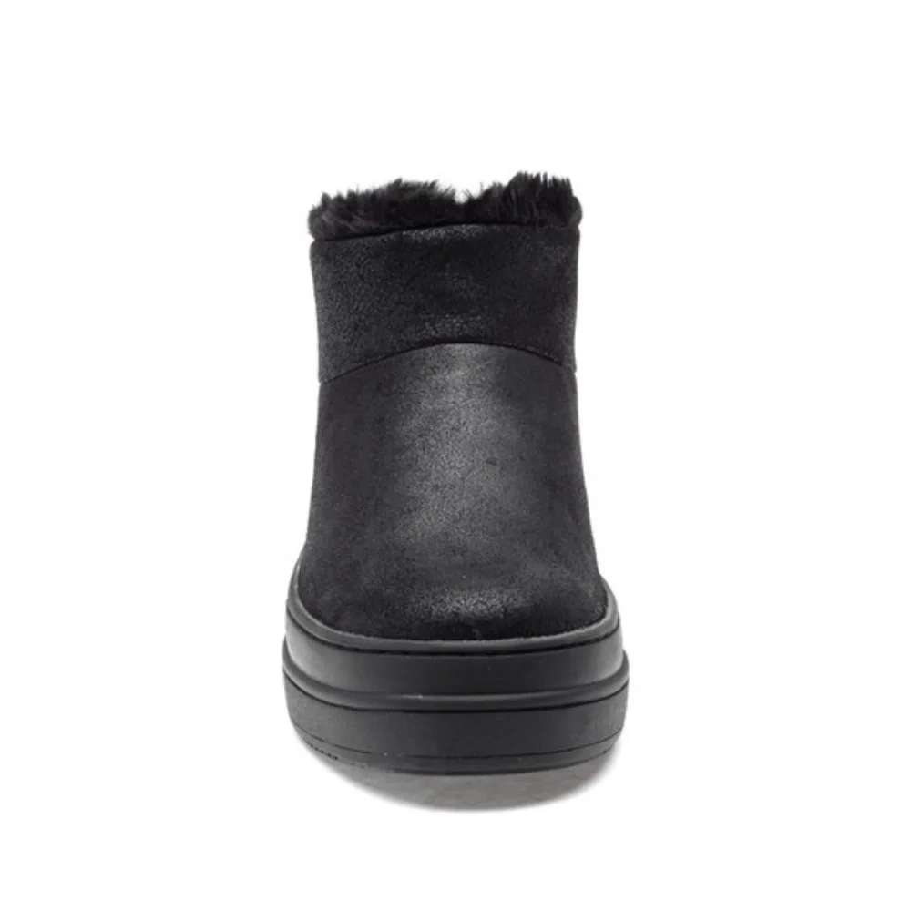 NWT J/SLIDES NIA Black Metallic Brushed Suede - Picture 4 of 12